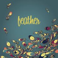vector feathers background N6