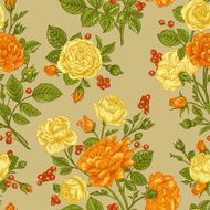 Seamless pattern wit roses N4