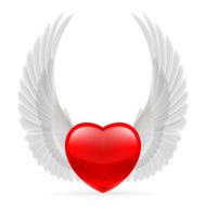 Heart with wings up N6