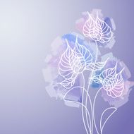 Vector floral background N54
