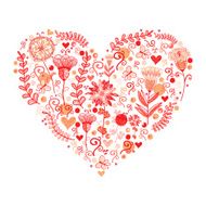 Heart made of flowers N6