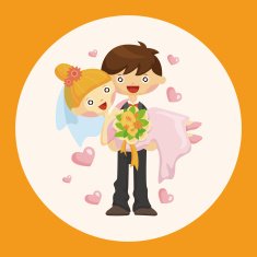 wedding couple theme elements N3