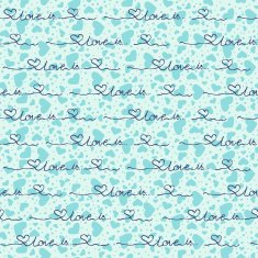 Vector seamless background with blue hearts the inscription N2