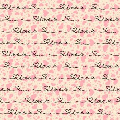 Vector seamless pattern of hearts with the words N2