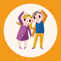 Valentine's day couple theme elements N4