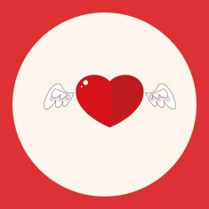 Valentine's Day love heart theme elements N2