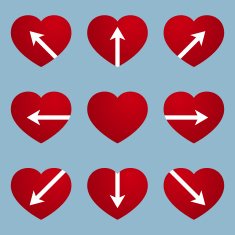 heart with arrow design N5
