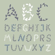 Hand Drawn Alphabet N42