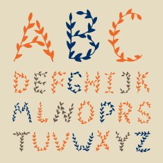 Hand Drawn Alphabet N43