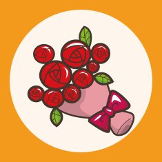 flower bouquet theme elements N4