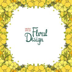 floral frame N131