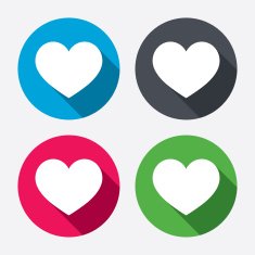 Love icon Heart sign symbol N9