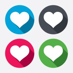 Love icon Heart sign symbol N10