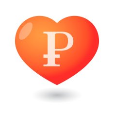 Heart with a currency icon N4