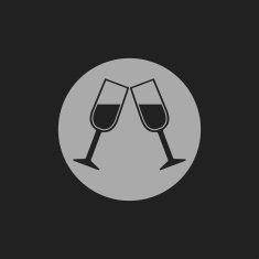 Two glasses of wine or champagne icon N10
