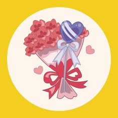 flower bouquet theme elements N5