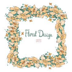 floral frame N137