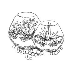 Garden elements sketch N20