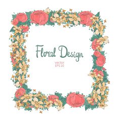 floral frame N139