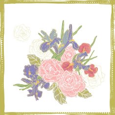 Tender floral composition