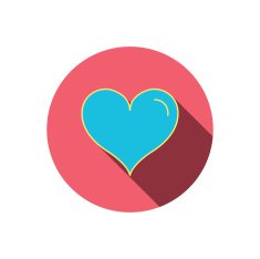 Love heart icon Life sign N23