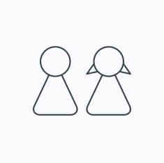 Young couple icon Male and female sign N9