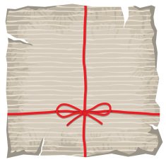 Blank old greeting card