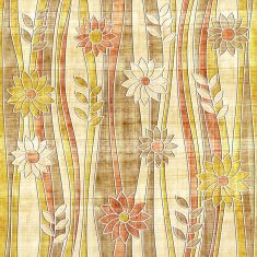 Floral decorative pattern - waves decoration papyrus texture N2