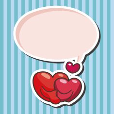 Valentine's Day love heart theme elements N6