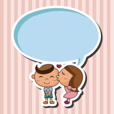 Valentine's day couple theme elements N19