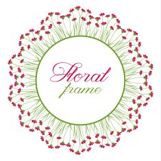 floral frame N140
