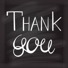 Vector Thank you chalk card N2