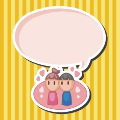 Valentine's day couple theme elements N25