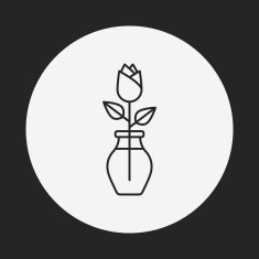 rose line icon N3