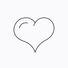 Love heart icon Life sign N26
