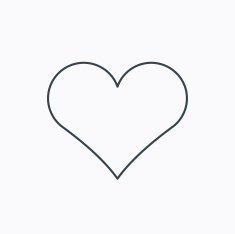 Heart icon Love sign N19