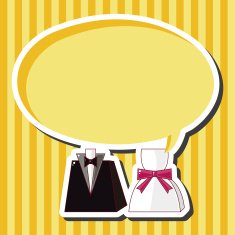wedding couple theme elements N14