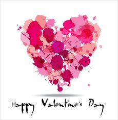 Blots color of hearts