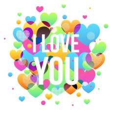Valentines Day card illustration