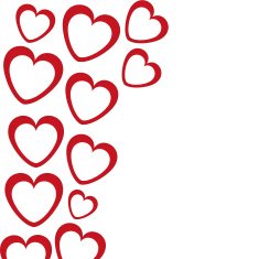 banner in the shape of heart N2