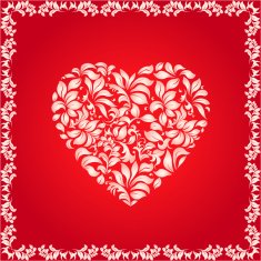 Floral heart N39