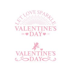 Classic vintage badges for Valentines Day N2