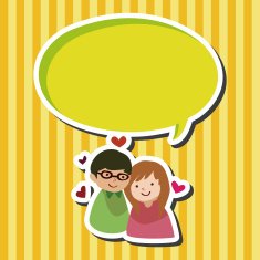 Valentine's day theme love couple elements vector N7