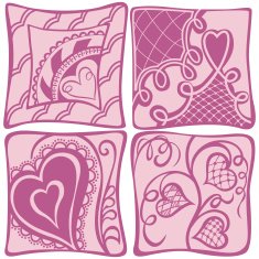 Abstract hearts background Valentines day N3
