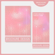 romantic brochure template design