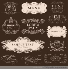 Calligraphic Design Elements N128