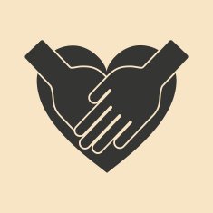 Flat in black and white mobile application love relationship