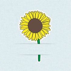 Flower Card Sunflower