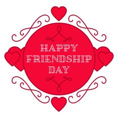 Happy friendship day Elegant beautiful card design Vector N3