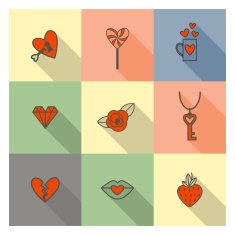 Happy Valentines Day Icons N352